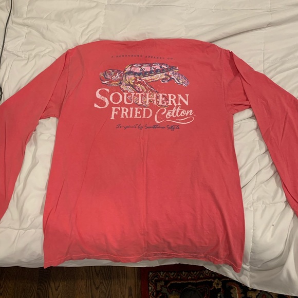 Southern Fried Cotton Other - Southern  Fried Co long sleeve XL - pink coral